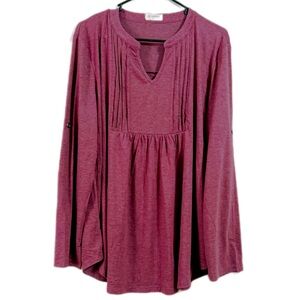 Chic‎ Plum Long Sleeve Tunic